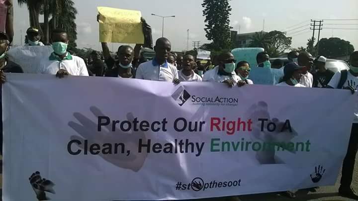 #StopTheSoot: Port Harcourt residents protest