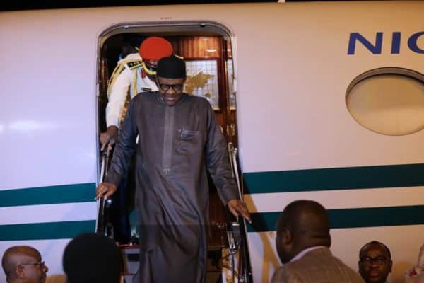 [Breaking] Buhari returns home from London