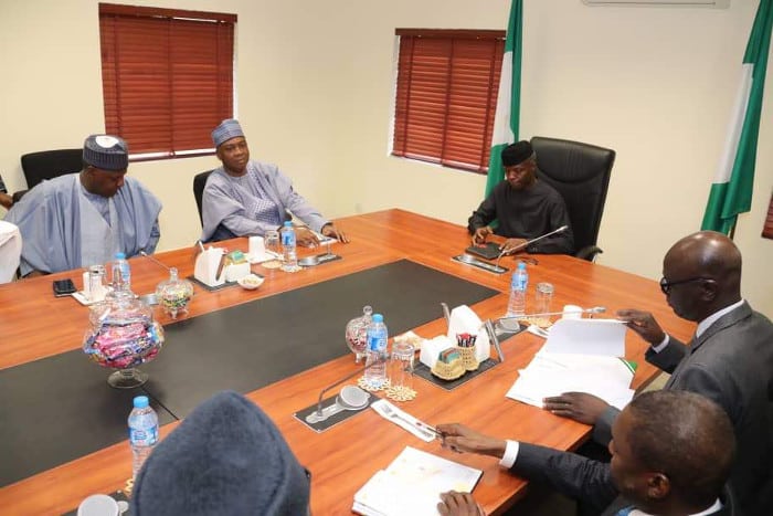 Breaking: Osinbajo-led FG delegation meets Saraki-led nPDP (Pictures)