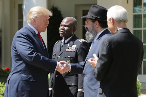 Trump claims Americans say ‘under God’ and ‘merry Christmas’ more since he won