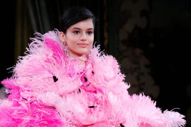 Armani glams up fashion week with lashings of gold and bubblegum pink