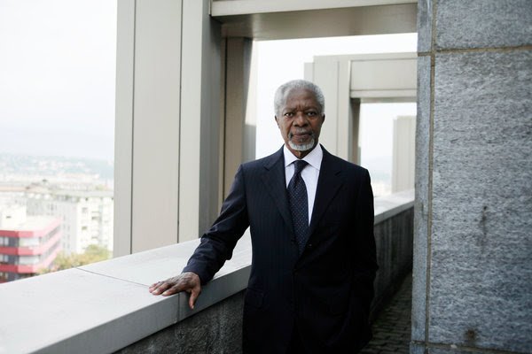Kofi Annan, Former United Nations  Secretary General Dies at 80