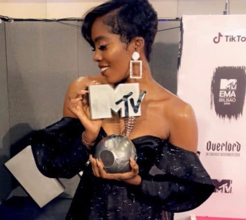 Tiwa Savage Beats Davido At MTV Europe Music Awards