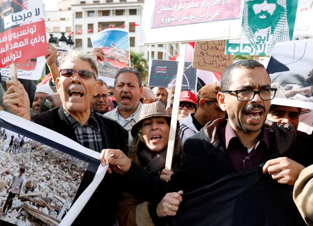 Tunisians Stage First Arab Protests Against Visiting Saudi Crown Prince
