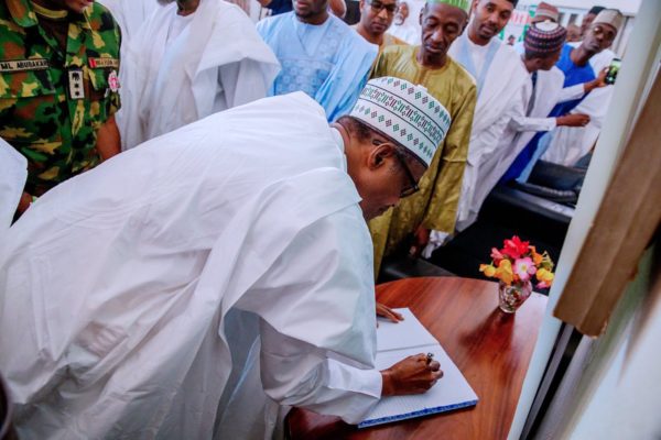 Just IN: Buhari Visits The Shagaris, To Immortalise Late Leader