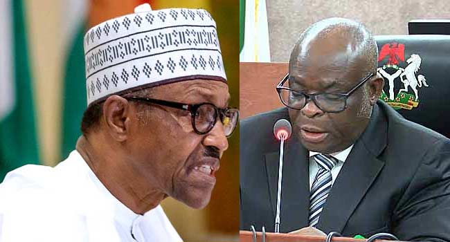 Breaking: Buhari Unconstitutionally Removes CJN Onnoghen And Swears In Justice Tanko