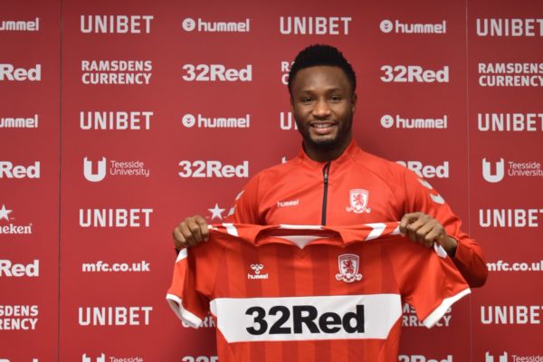 Mikel Obi Signs For Middlesbrough