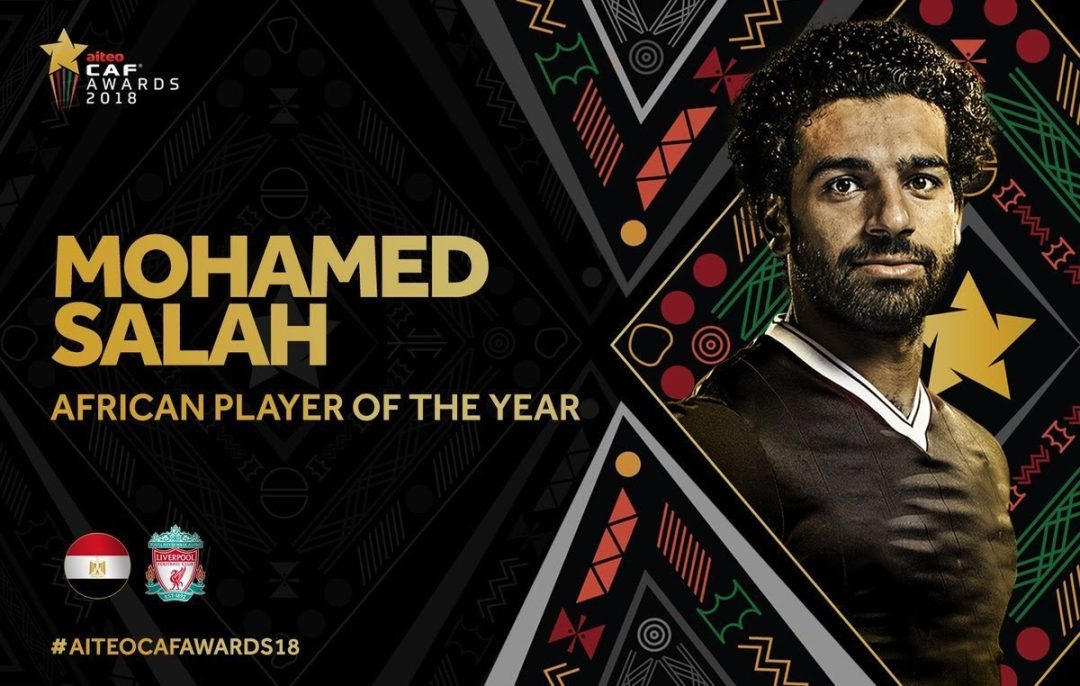 Salah Voted African Footballer Of The Year Again
