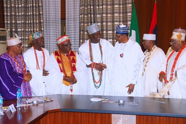 Buhari Meets South West Traditional Rulers