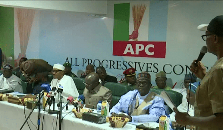 Buhari Threatens Election Riggers With Death At APC Emergency Meeting