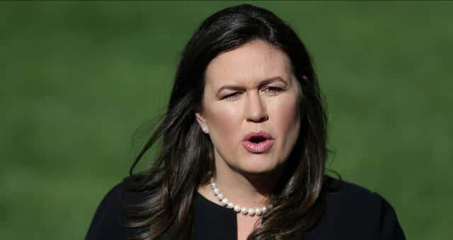 White House Spokeswoman Sanders Leaving Job At End Of Month