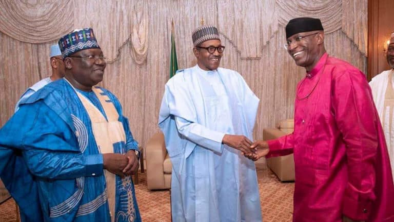 Buhari Meets NASS Leadership In Aso Rock