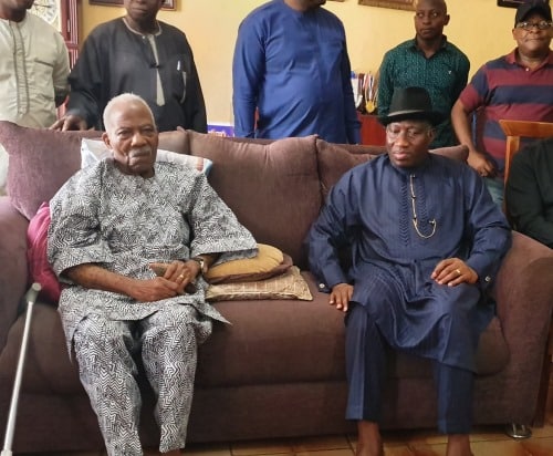 Jonathan Says Insecurity Getting Worse Under Buhari, Visits Fasoranti