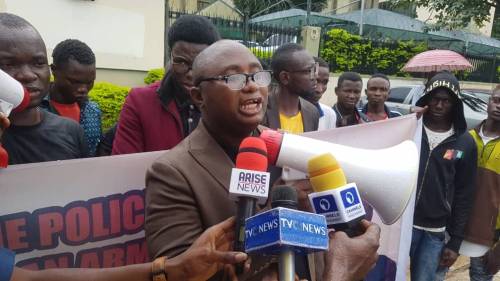 #RevolutionNow Protest Holds In Abuja, Despite Heavy Police And Troops Presence