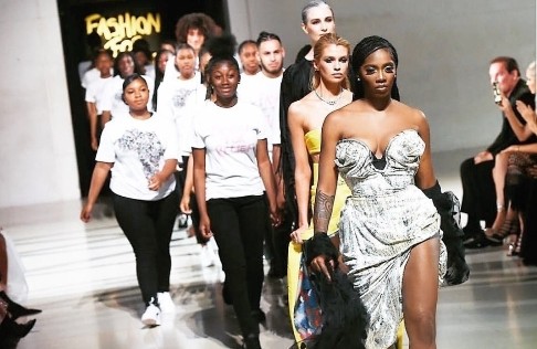 Tiwa Savage Walks Runway For Naomi Campbell