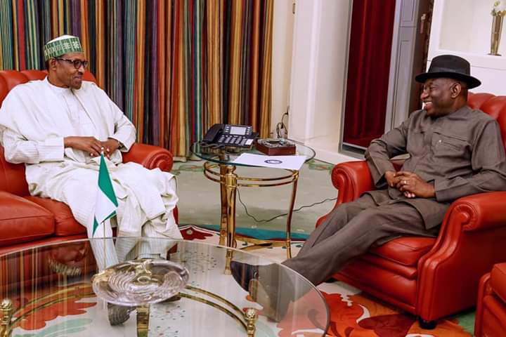 Buhari, Ex-President Jonathan Meet At Aso Rock
