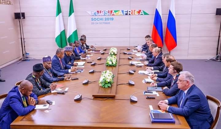 Russia-Africa Summit: President Buhari, Putin Agree To Strengthen Nigeria-Russia Relations