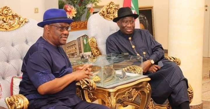 Governor Wike Felicitates With Former President Goodluck Jonathan