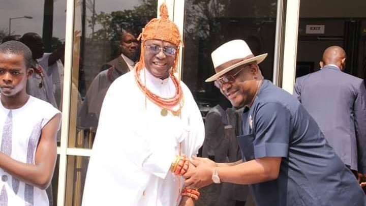 Bini Monarch, Oba Ewuare II, Visits Governor Wike In Port Harcourt