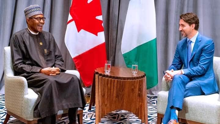President Buhari, Canadian PM Trudeau Hold Talks To Strengthen Ties