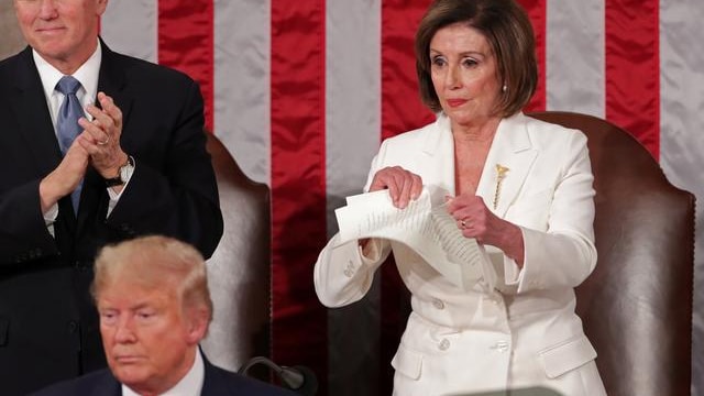 Trump-Pelosi Feud Erupts During State Of The Union As Impeachment Trial Nears End