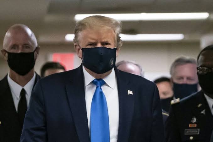 President Trump explains why he decided to wear a face mask in public for the first time