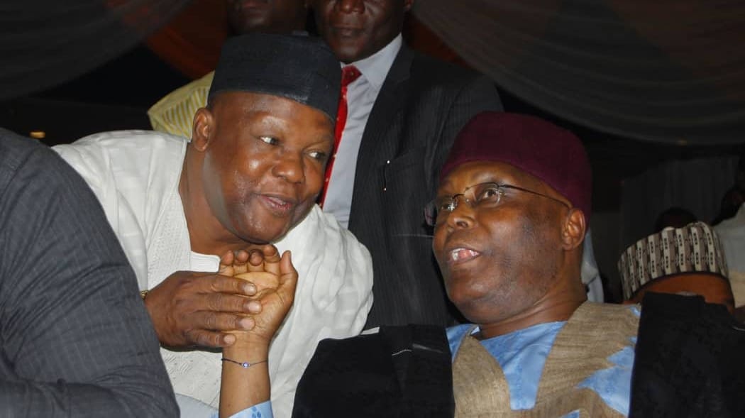 Atiku becomes first high profile opponent to pay funeral tribute to late Obadiah Mailafia