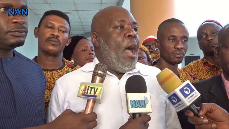 APGA National Chairman Edozie Njoku, urges calm over Anambra lawmakers’ defection