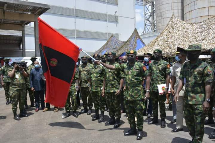 Nigerian Chief of Army flags off exercises to tackle terror by Unknown Gunmen in the East