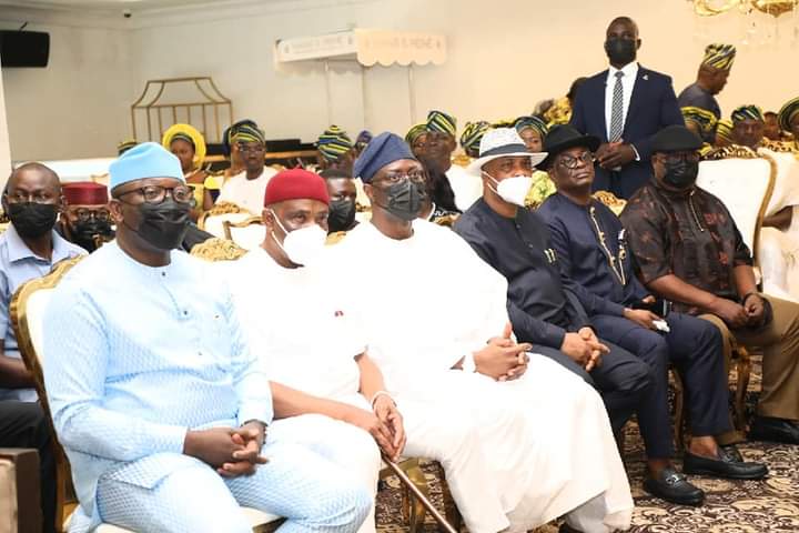 Politics without bitterness: Governors Wike, Fayemi, Makinde attend Fayose’s son’s wedding