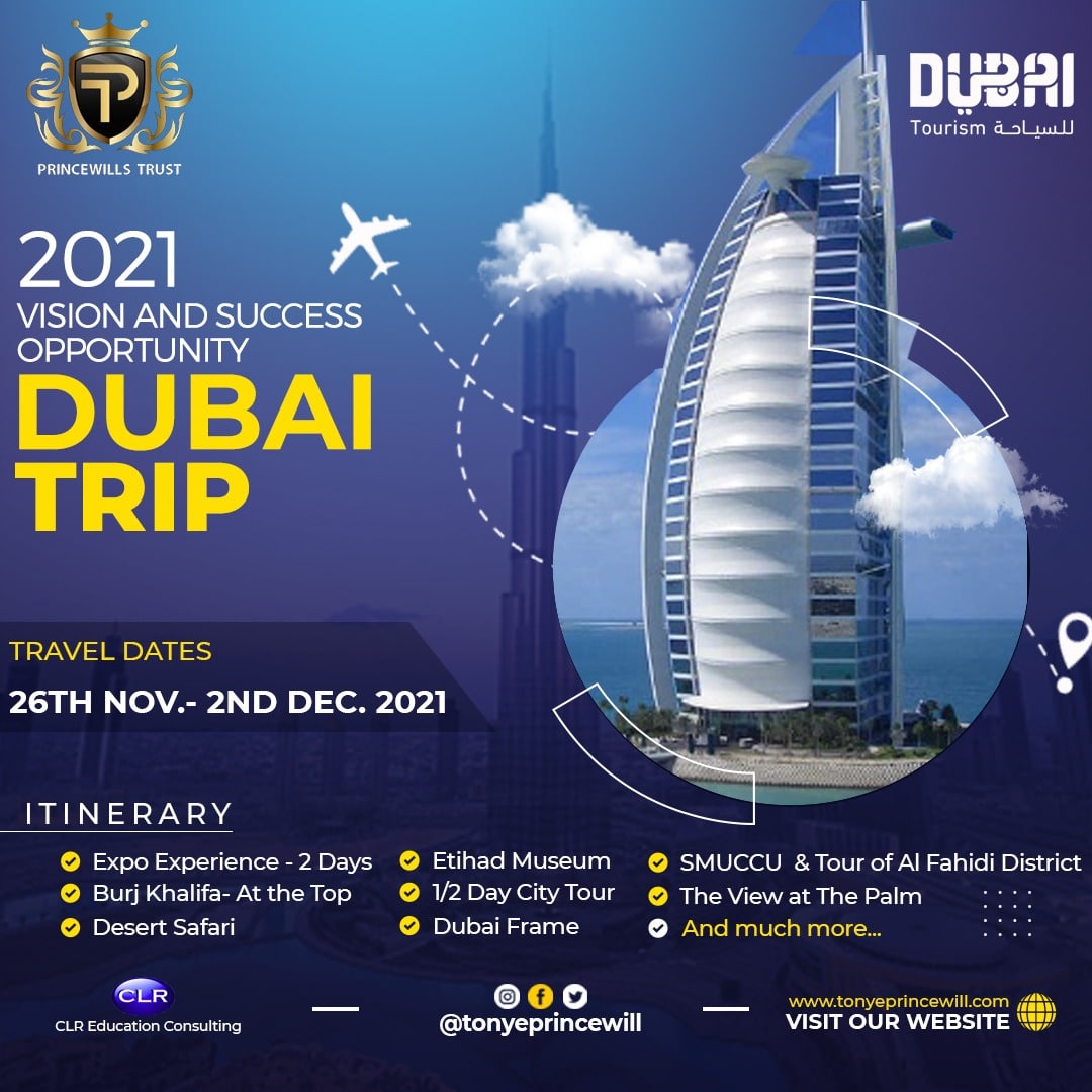 Princewills Trust starts new season of Dubai tourism partnership, 1st batch winners travel