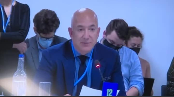 In Glasgow, billionaire Jeff Bezos, hails President Buhari’s climate change actions