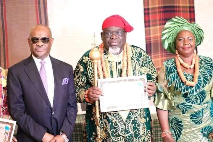 2003 APP Rivers Guber Candidate Becomes King, Receives Staff Of Office From Gov Wike