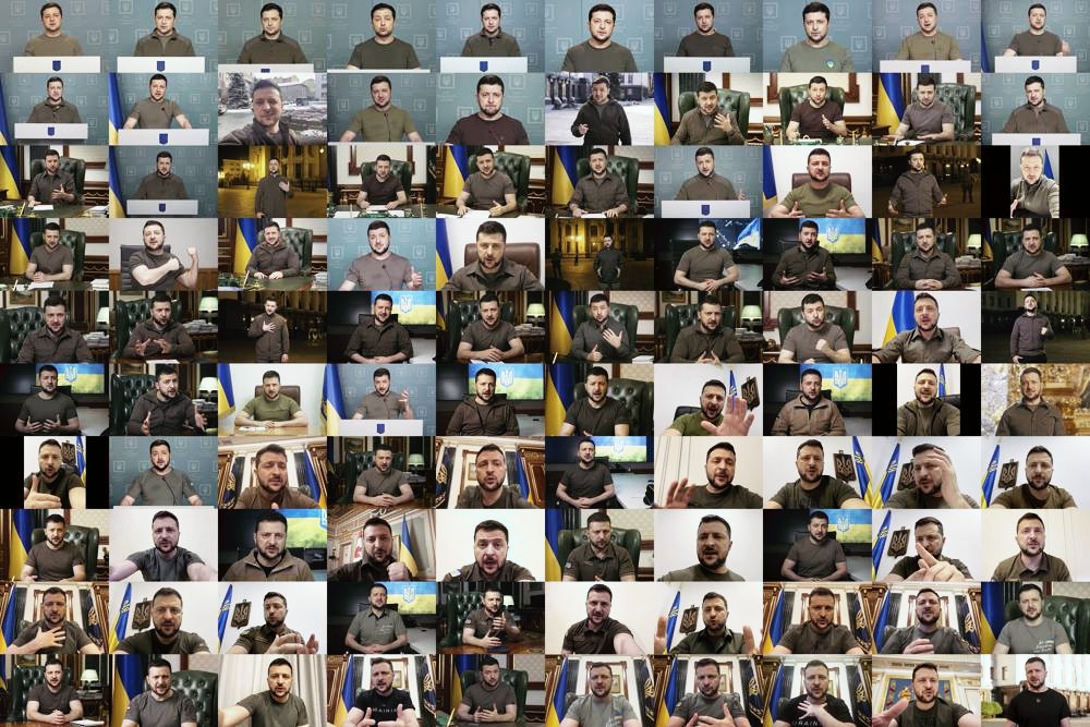 How President Zelensky Rallied Ukraine With 100 Speeches In 100 Days Of War