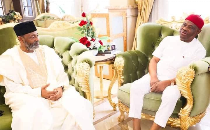 Son of Late Gen. Abacha and Senator Lado Visits Gov. Wike In His PH Private Residence