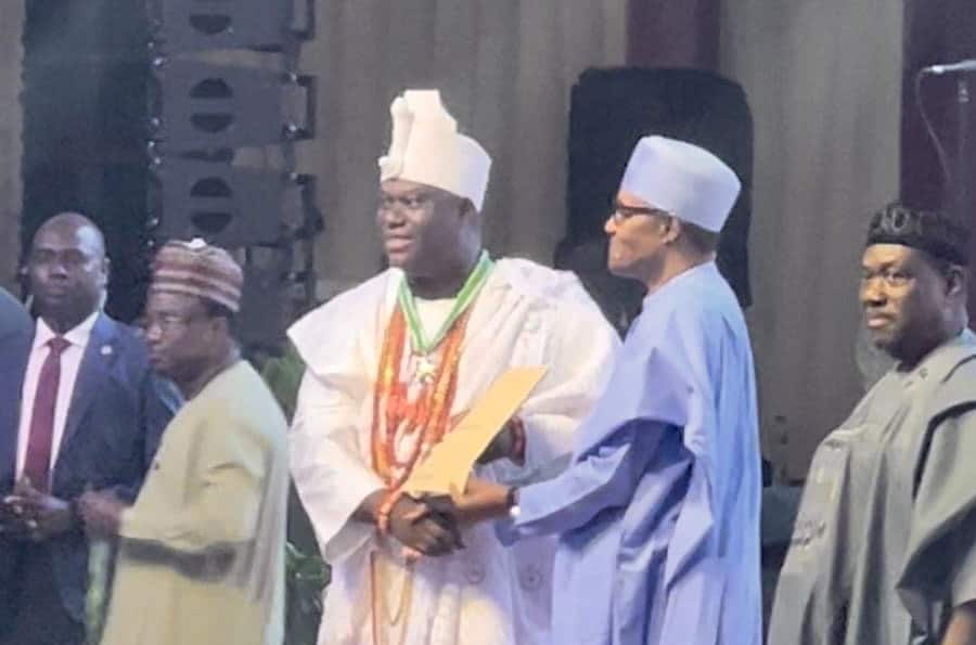 Ooni of Ife, Senate President, House Speaker, Okonjo-Iweala, Elumelu Get National Honours