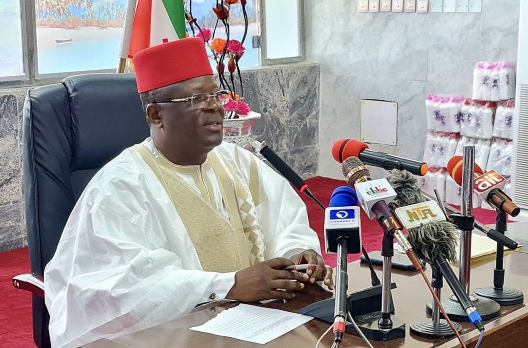 Chaos at the Works Ministry: Minister David Umahi Abruptly Walks Out on Journalists