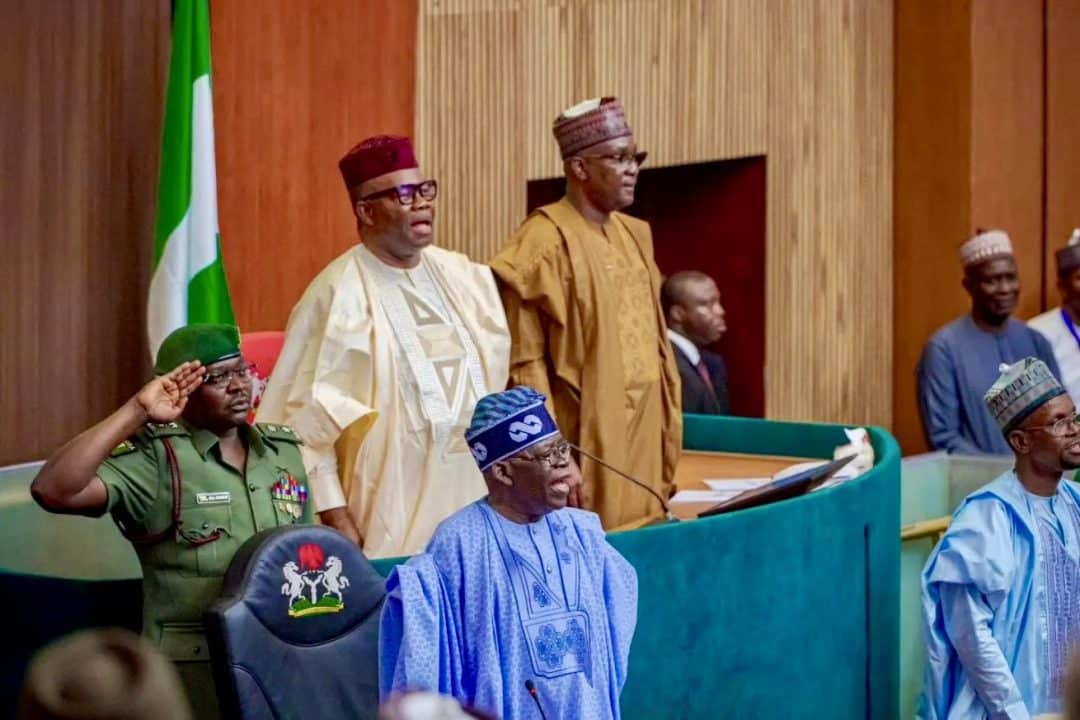 BREAKING: Tinubu Sparks New Political Controversy by Conferring GCON on House Speaker Amidst Senate Protests