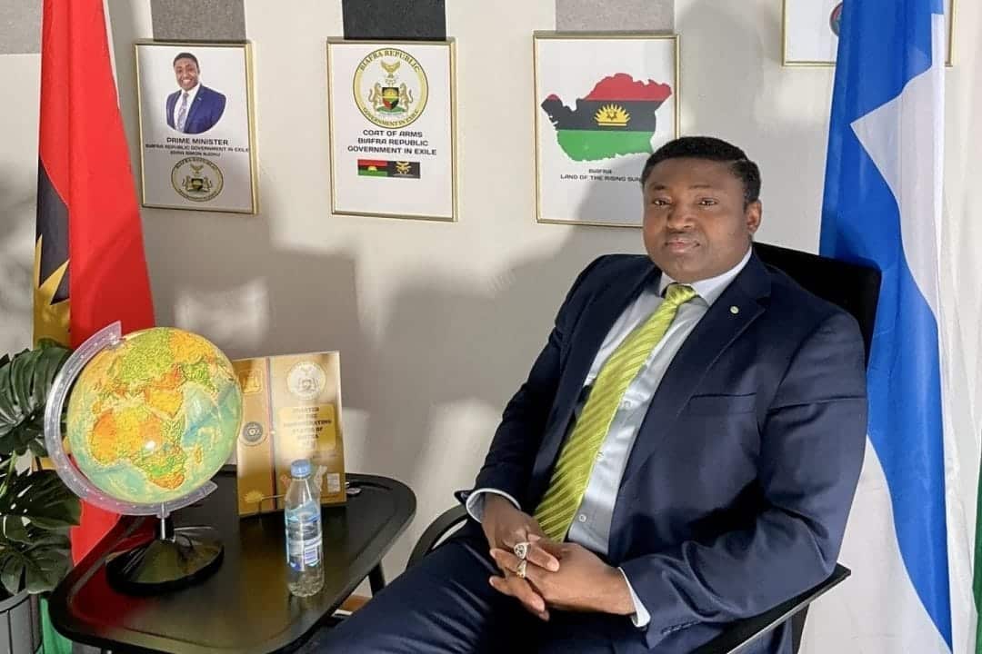 Biafra Reborn: Ngozi Orabueze Declares the United States of Biafra in Finland Amid Simon Ekpa’s Incarceration