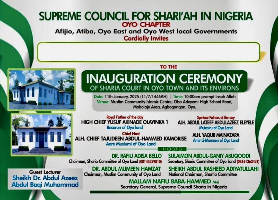 Oyo Sharia Court Saga Sparks National Outrage: Postponement Deepens Nigeria’s Religious Divide and Constitutional Crisis