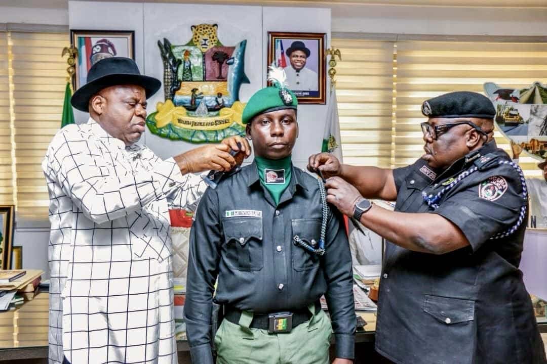 Diri Praises Police for Peace in Bayelsa as He Elevates 5 Officers in Landmark Ceremony