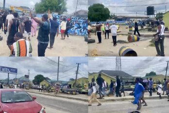 Chaos At Ekpan As Protest Over Mene Ogidi’s Killing Turns Violent