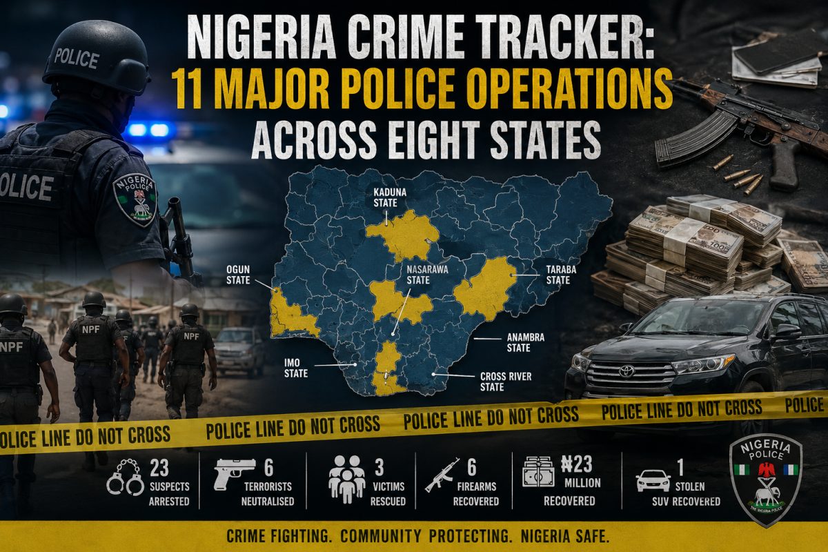 Nigeria Crime Tracker: 11 Major Police Operations Across Eight States