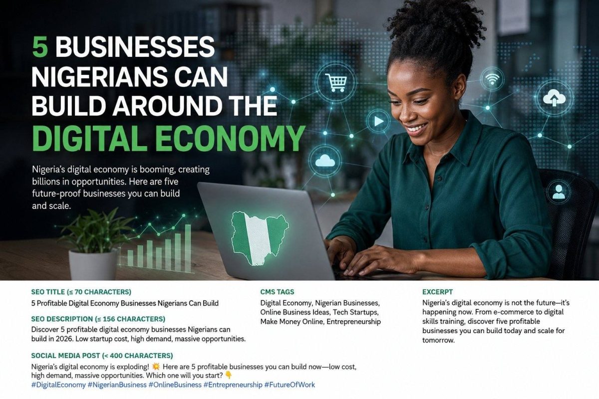 5 Businesses Nigerians Can Build Around the Digital Economy